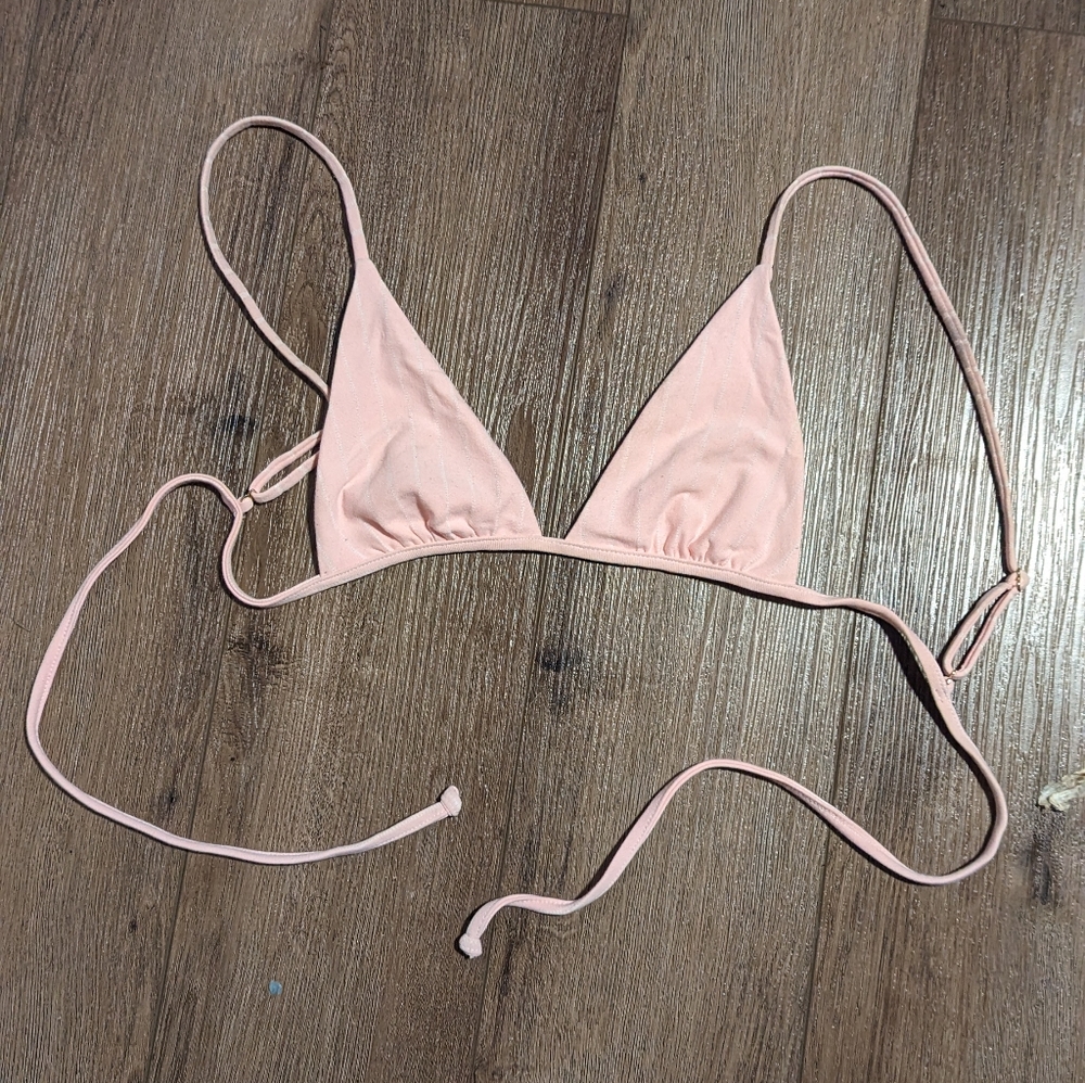 Skatie Swimwear Bikini Top Pink Sustainable Recycled XS